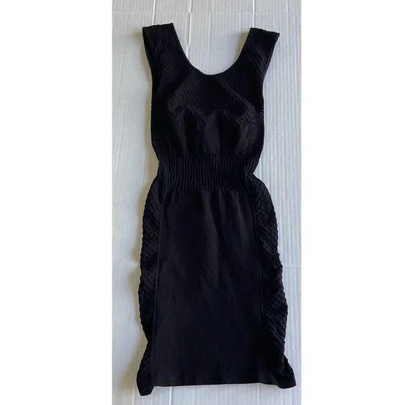 Intimately Free People Dress Womens XS/S Bodycon Tight Black Dress Cut Out - Picture 7 of 15